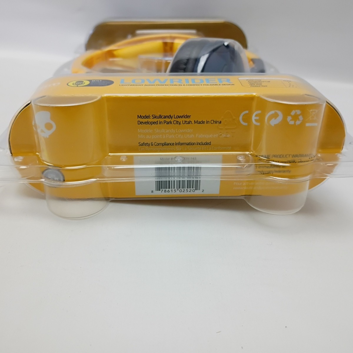 Skullcandy Lowrider On Ear Headphones 40mm New Sealed Yellow