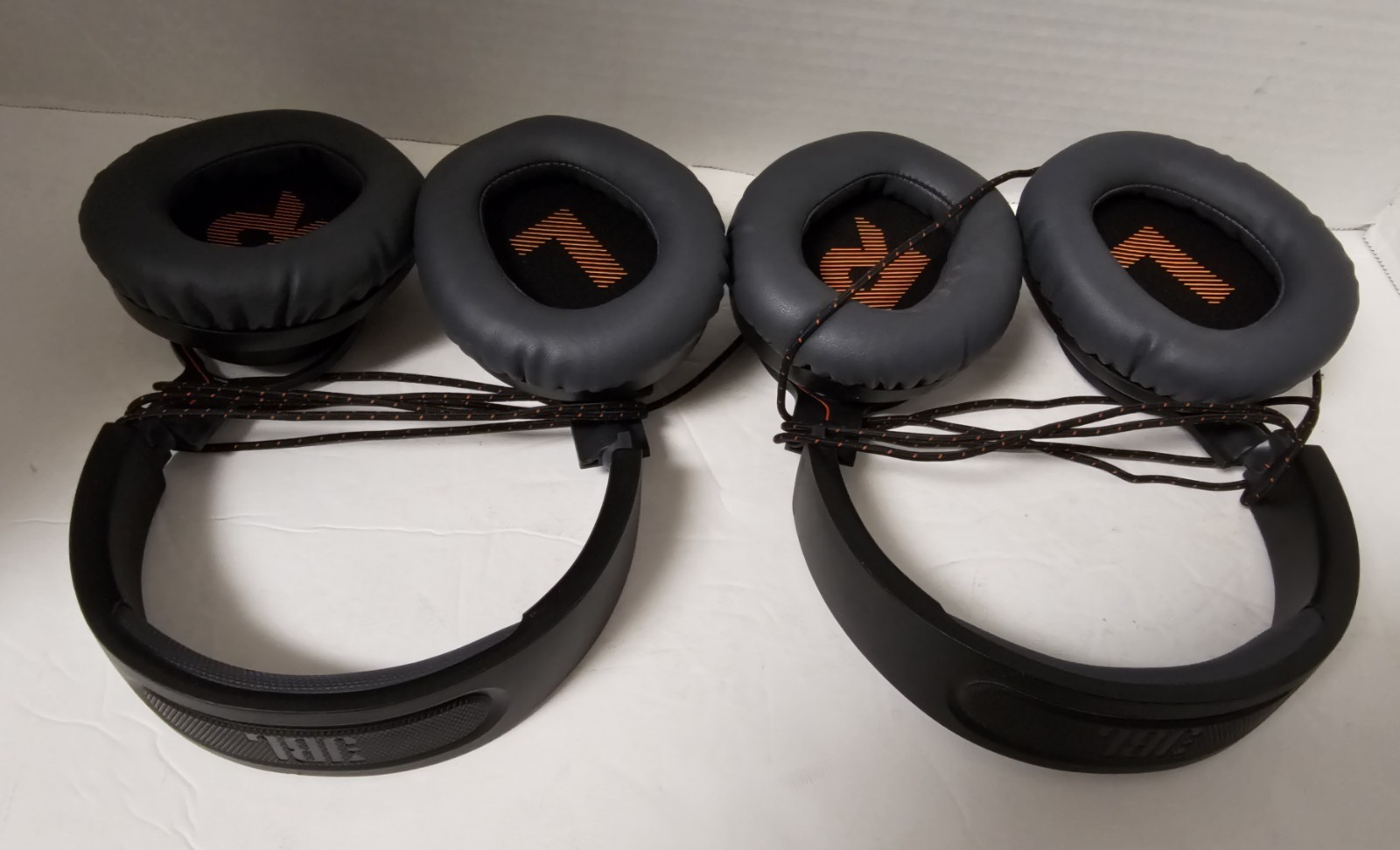 Lot Of 2 JBL Quantum 100 Wired Over-Ear Gaming Headphones Large Black