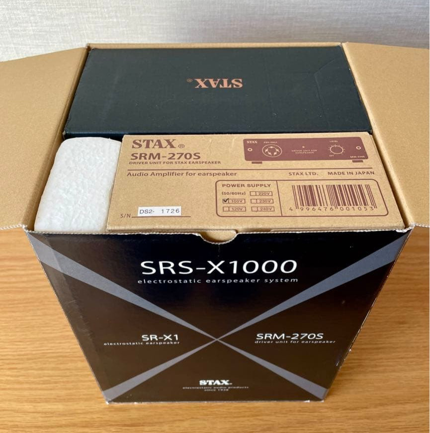 STAX SRS-X1000 Headphones Entry System SR-X1 SRM-270S Set Tested JAPAN F/S