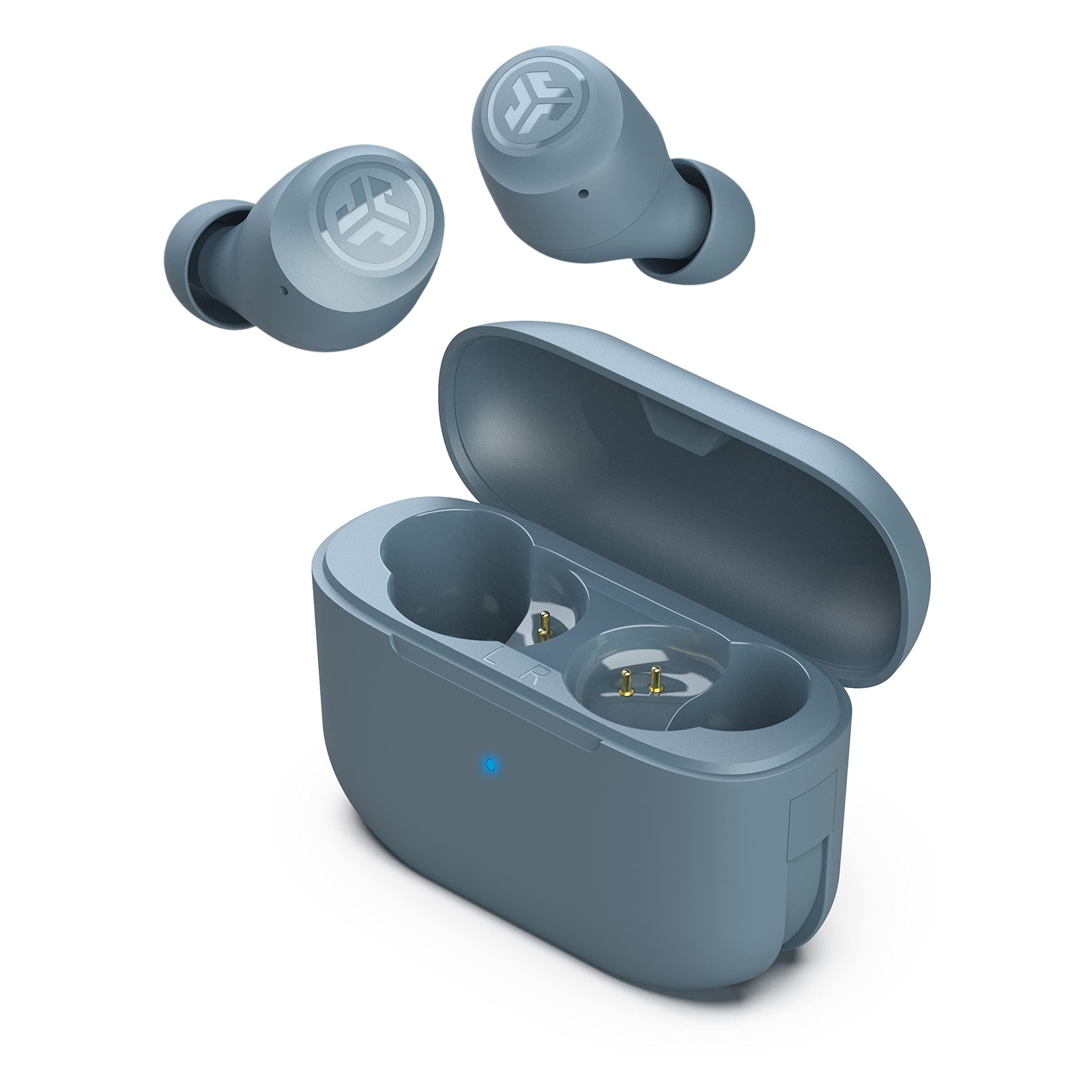 JLab Go Air Pop True Wireless Bluetooth Earbuds + Charging Case, Slate