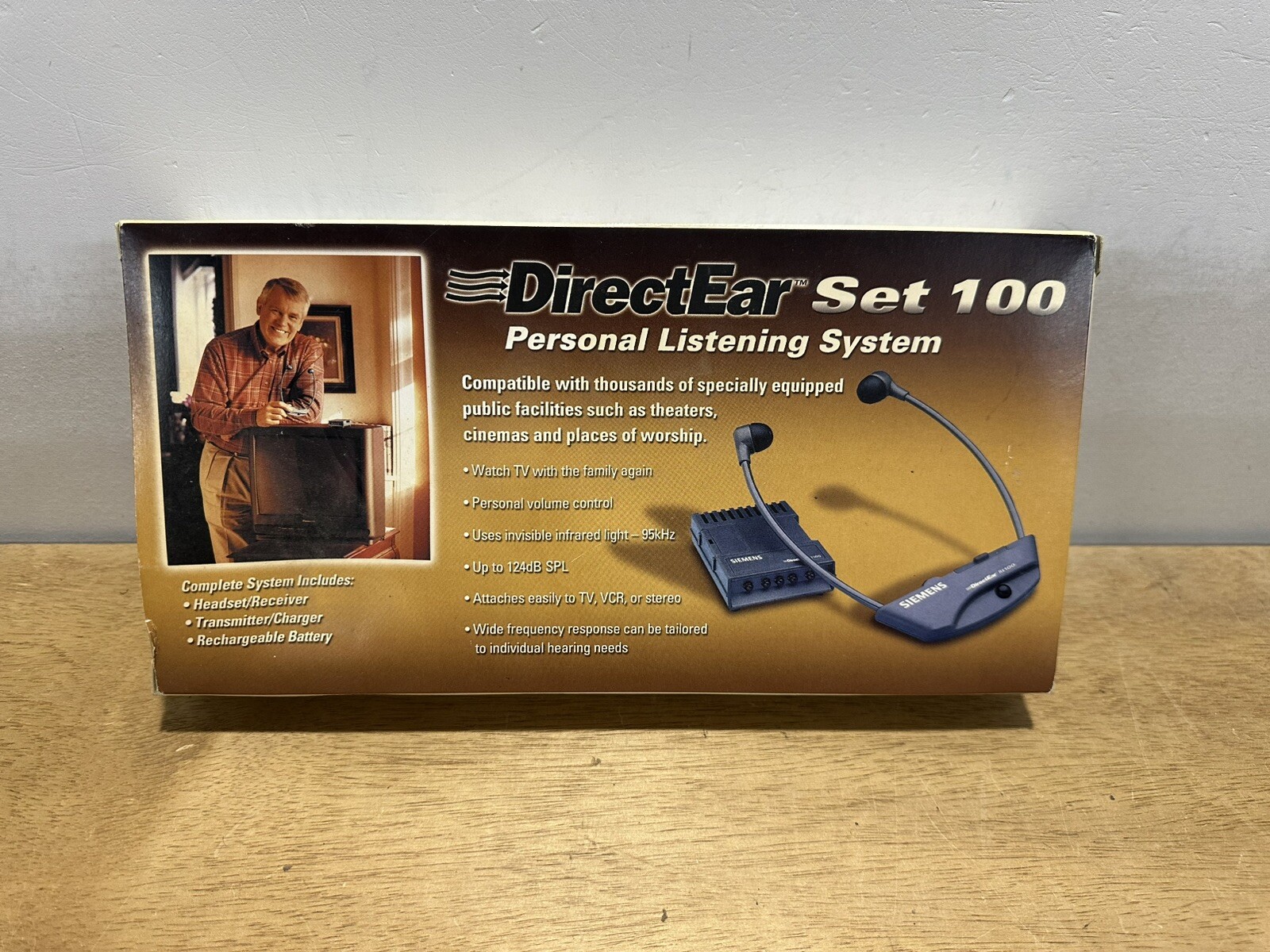Siemens Direct Ear Set 100 Personal Listening System New Free Shipping