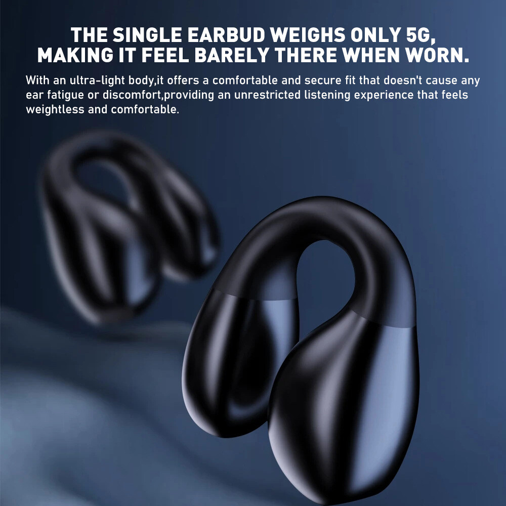 DUDAO Bone Conduction Earphone Bluetooth-5.2 Ear Clip on Ear Earring Wireless