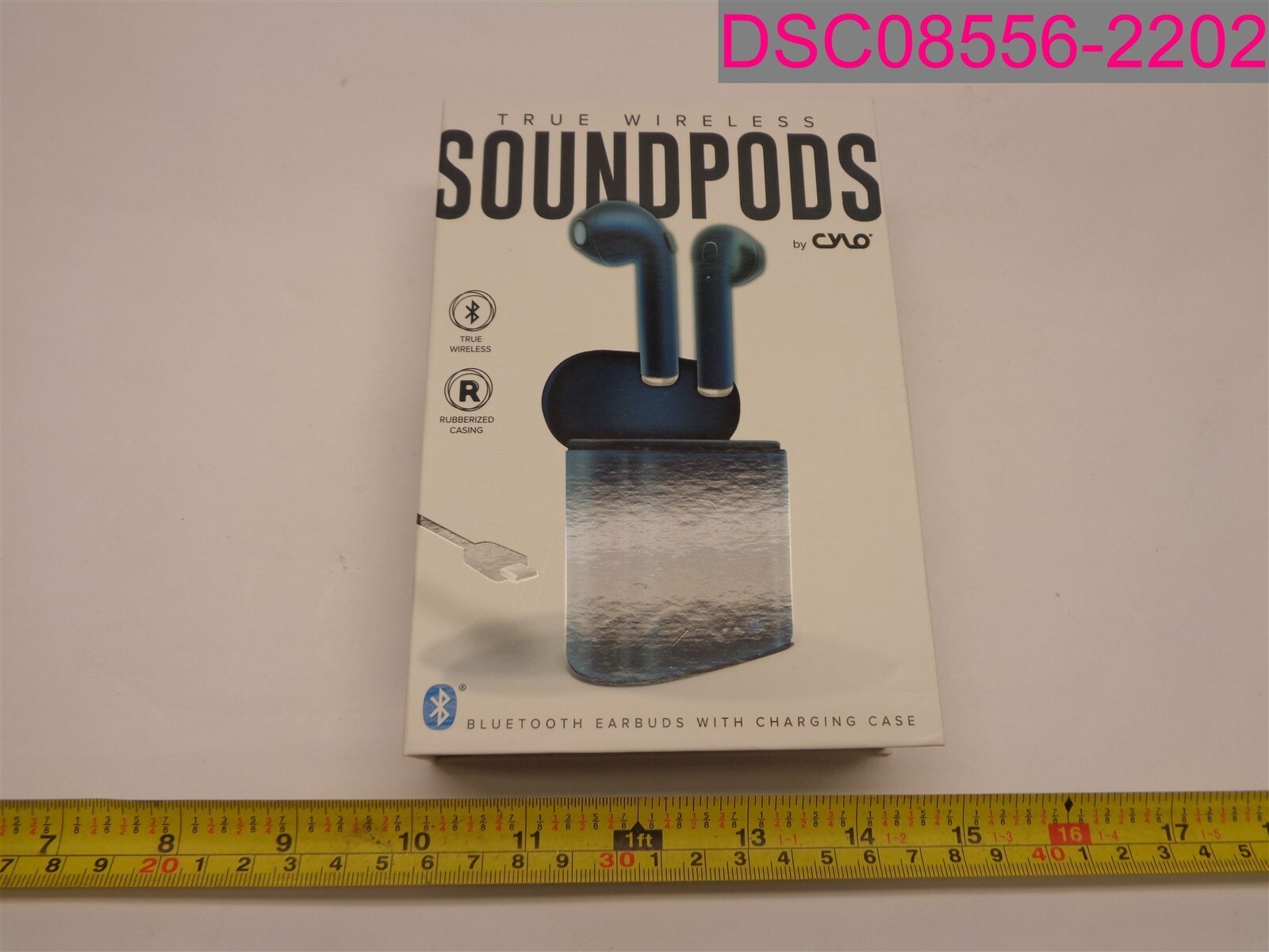 CYLO Sound Pods Bluetooth Earbuds w/ Charging Case Navy Blue CY-4356