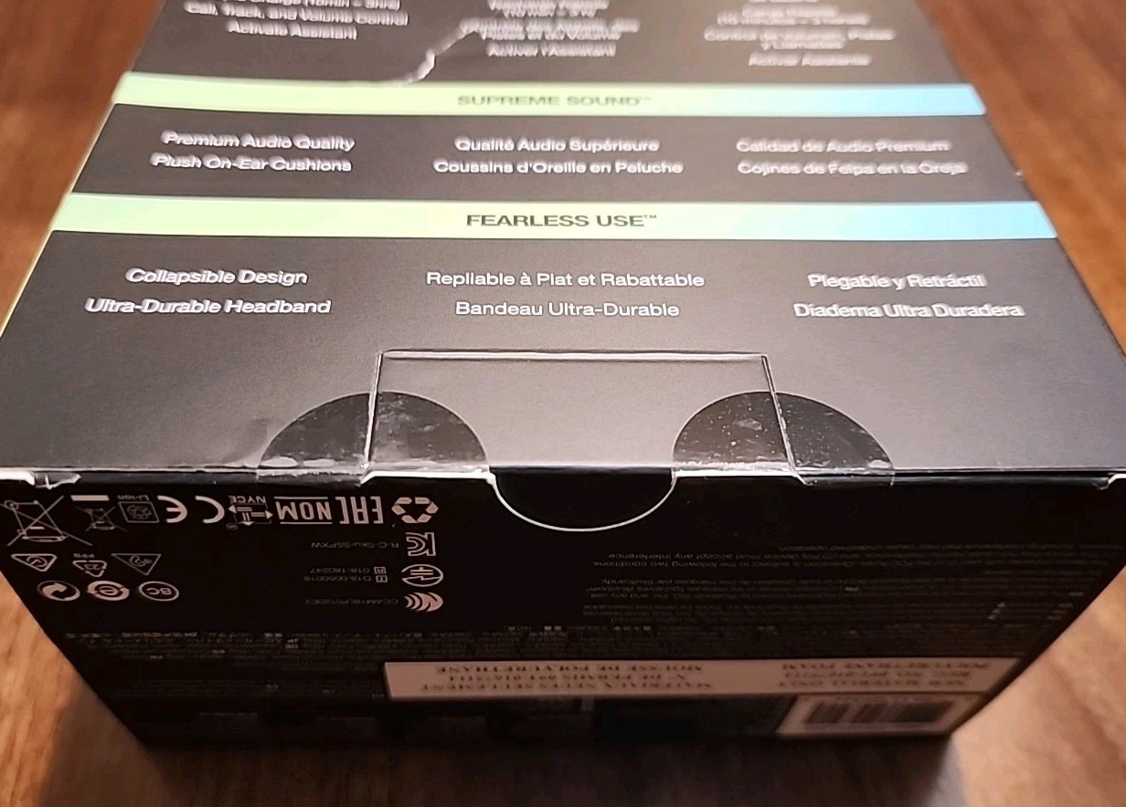 NEW! Skullcandy Bold Sound Unplugged Riff Wireless On-Ear Headphones S5PXW-L003