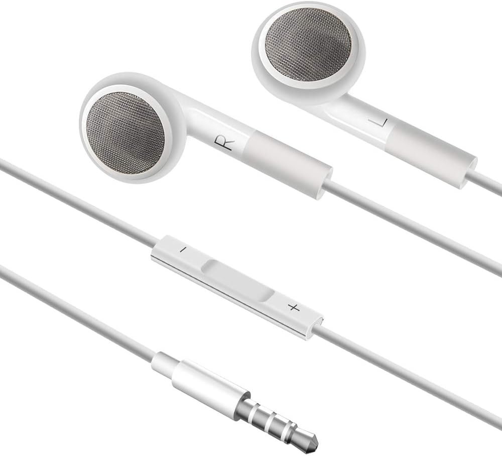 3.5Mm Earphone Earbuds Headphones with Remote for Shuffle 2 3 4 5 6, Touch 2G 3G