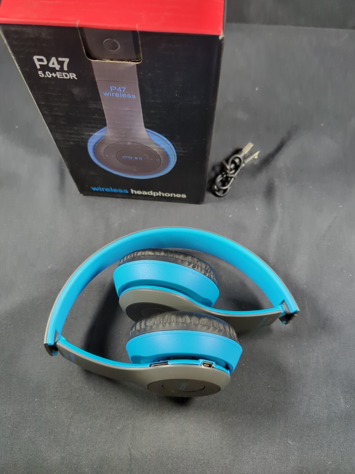 Stereo P47 Headset 5.0 Bluetooth Headset Folding Wireless Sports Game Headphone