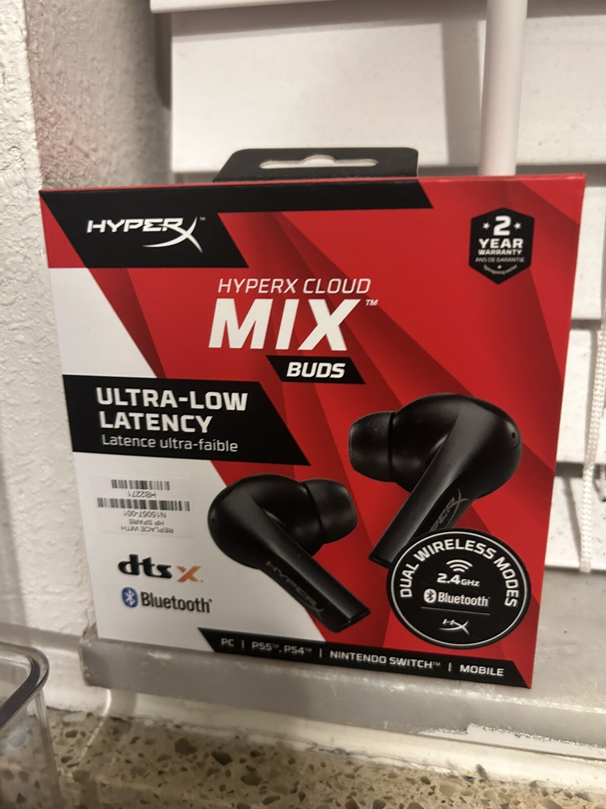 HyperX Cloud Mix Buds with Dual Wireless Modes 2.4Ghz Bluetooth NEW