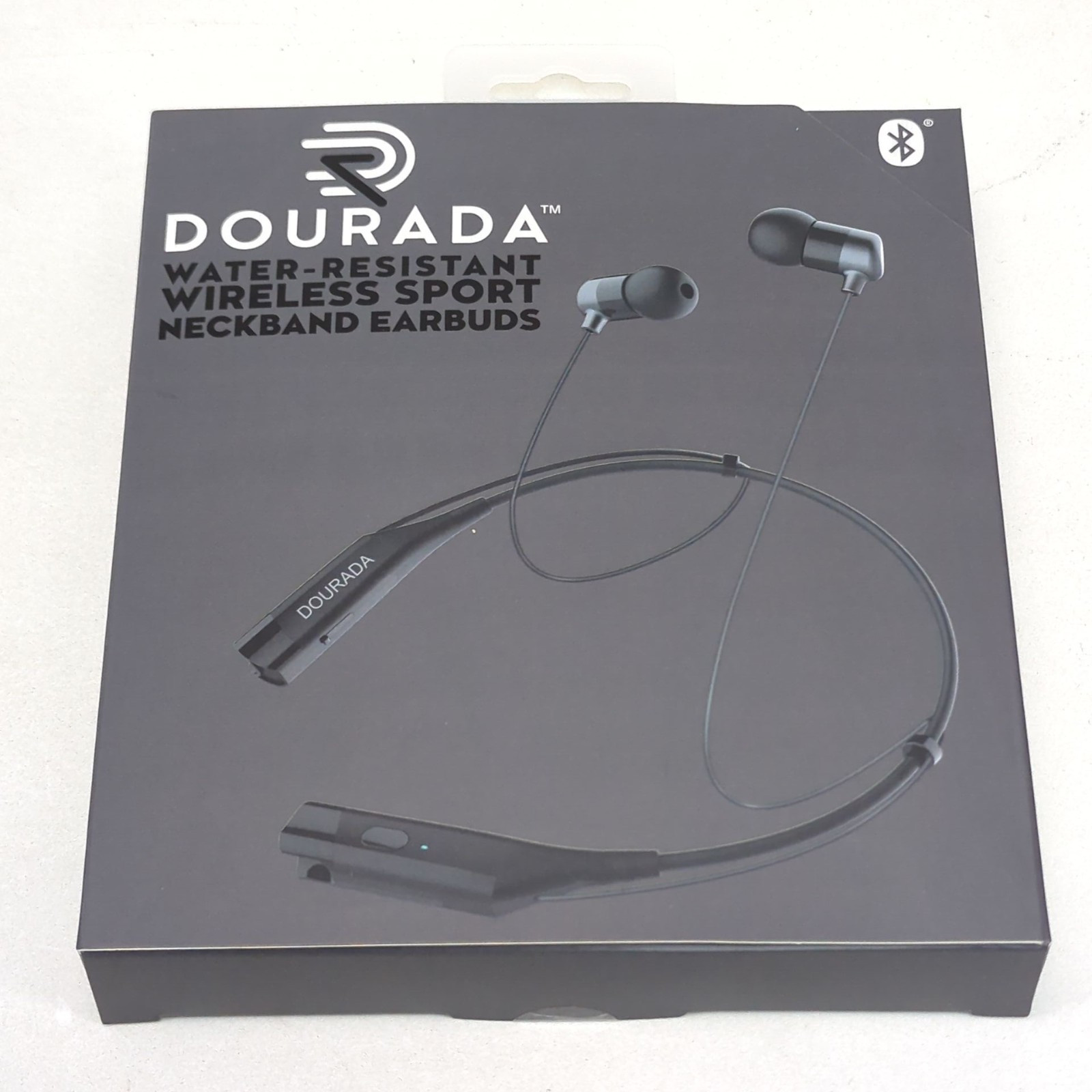 Neckband Bluetooth Wireless Earbuds with HD Mic Talk Sport Sweat Hifi Earphones