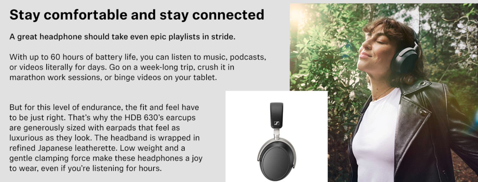 NEW Sennheiser HDB 630 Wireless Over-Ear Headphones Hi-Res Audiophile READ Descr