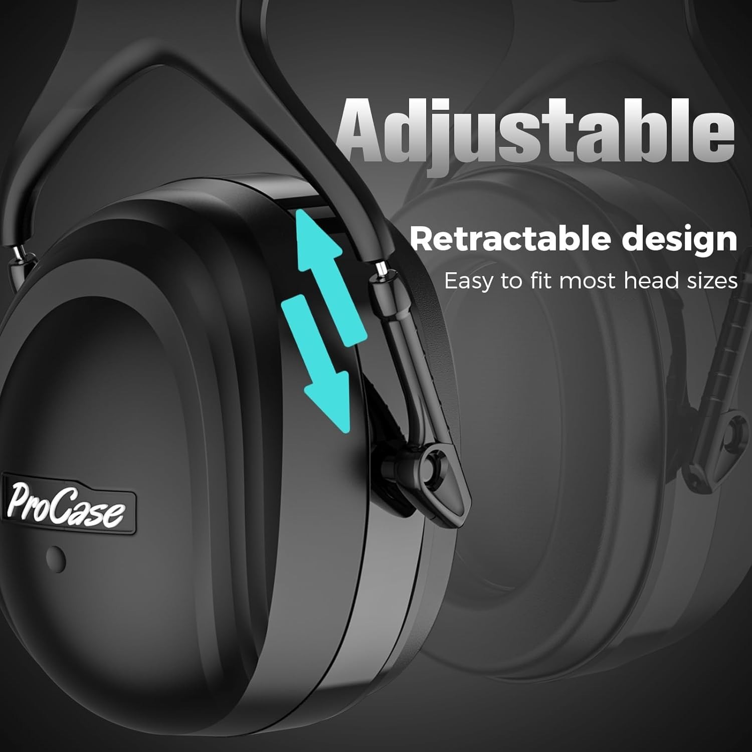 Extra Large Noise Cancelling Headphones SNR 37dB | Ultimate Hearing Protection