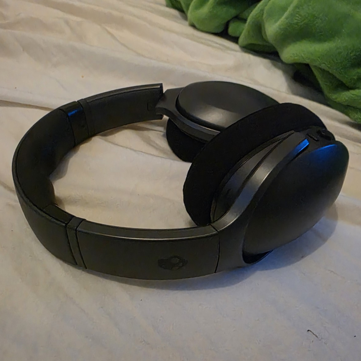 Skullcandy Crusher ANC Black Bluetooth Over-Ear Headband Headphones Used