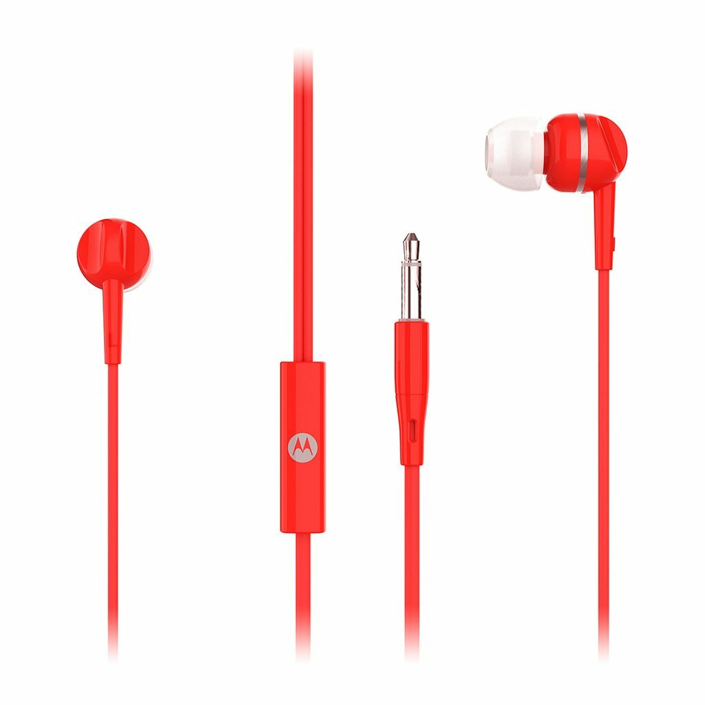 MOTOROLA PACE 105 IN EAR WIRED HEADPHONES – RED