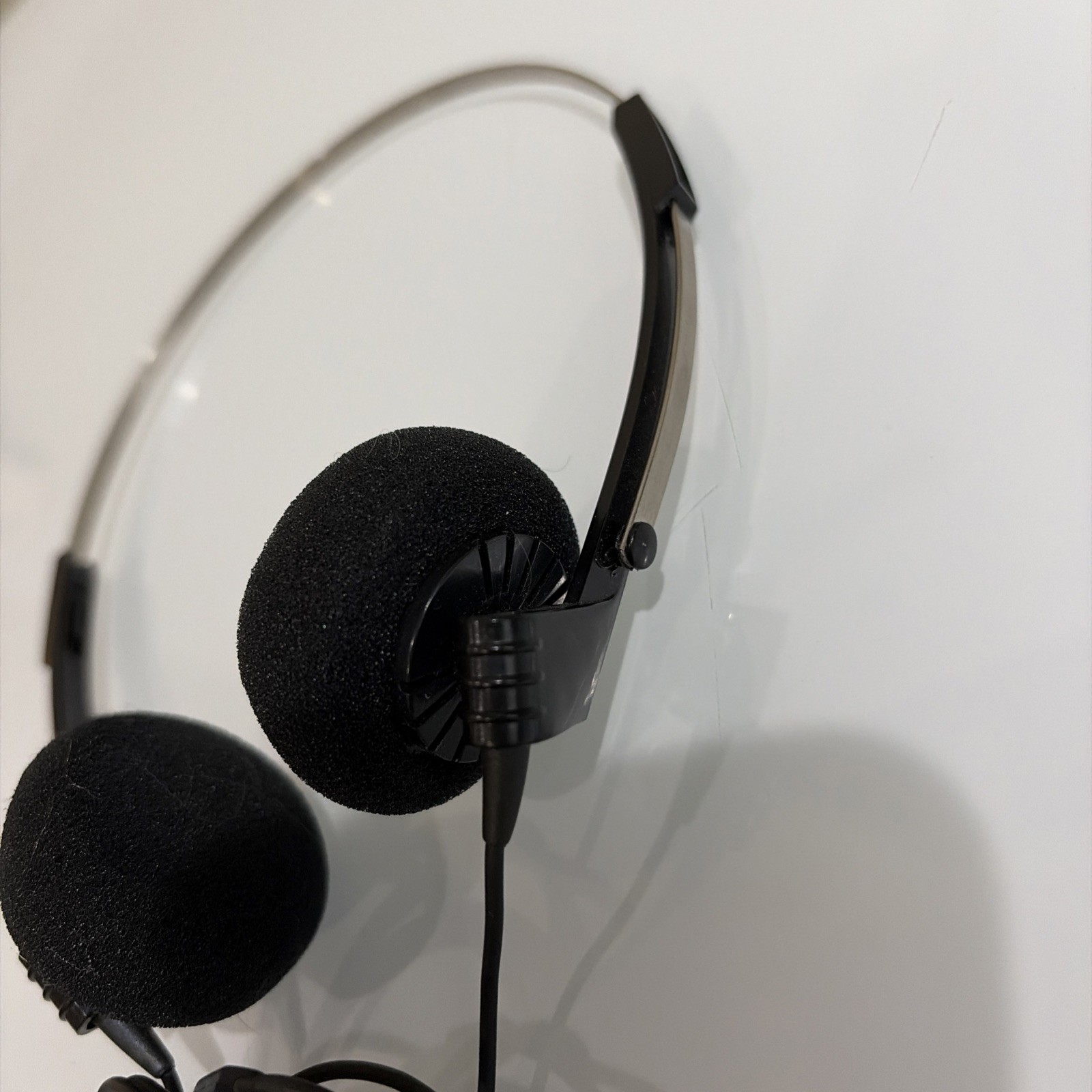 Vintage Wired Adjustable Headphones Lot Black & Orange