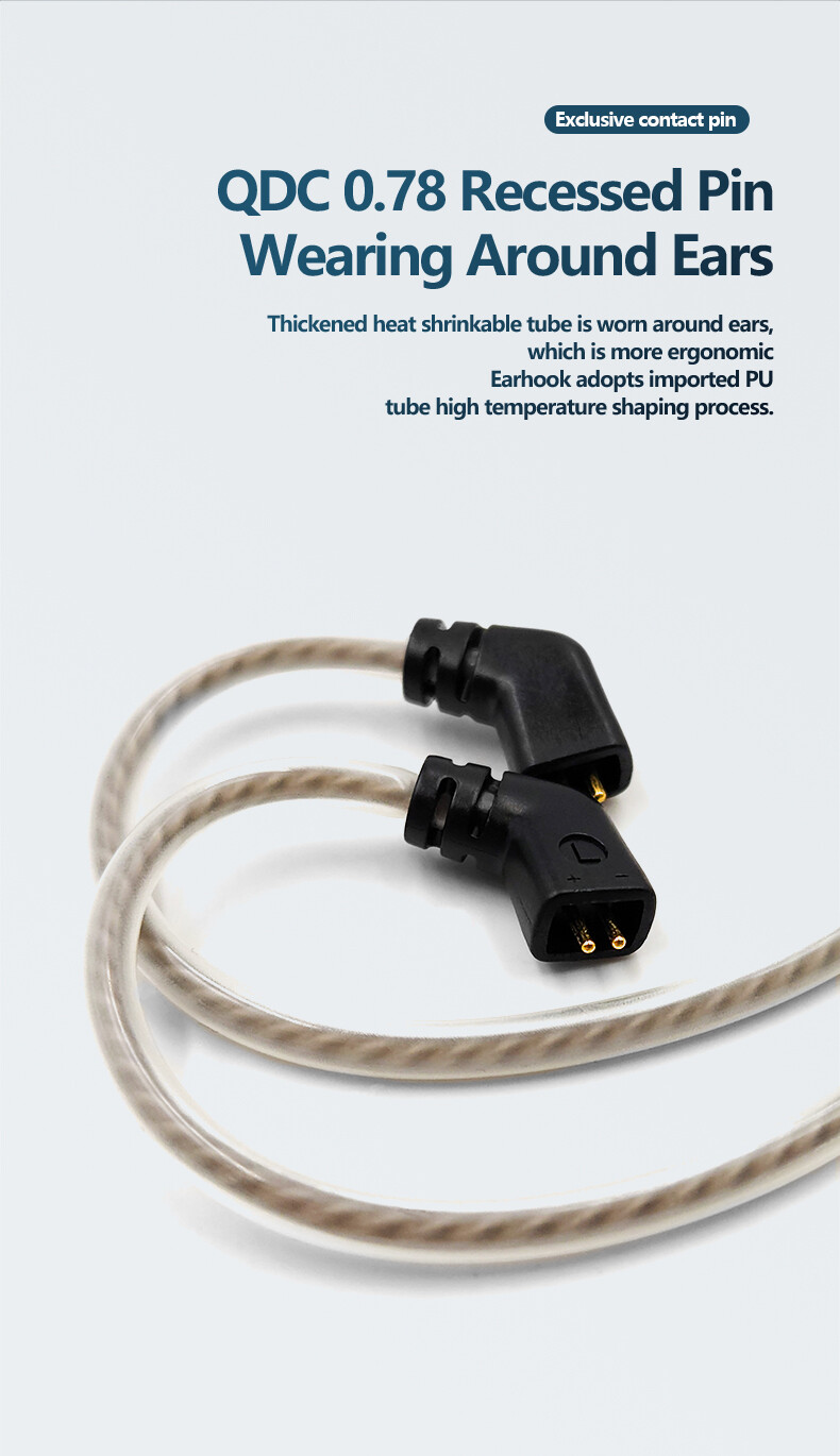 6N Occ Cable For QDC SIMGOT Weston TINHIFI AK TRN CCA KBEAR KZ In Ear Earphones