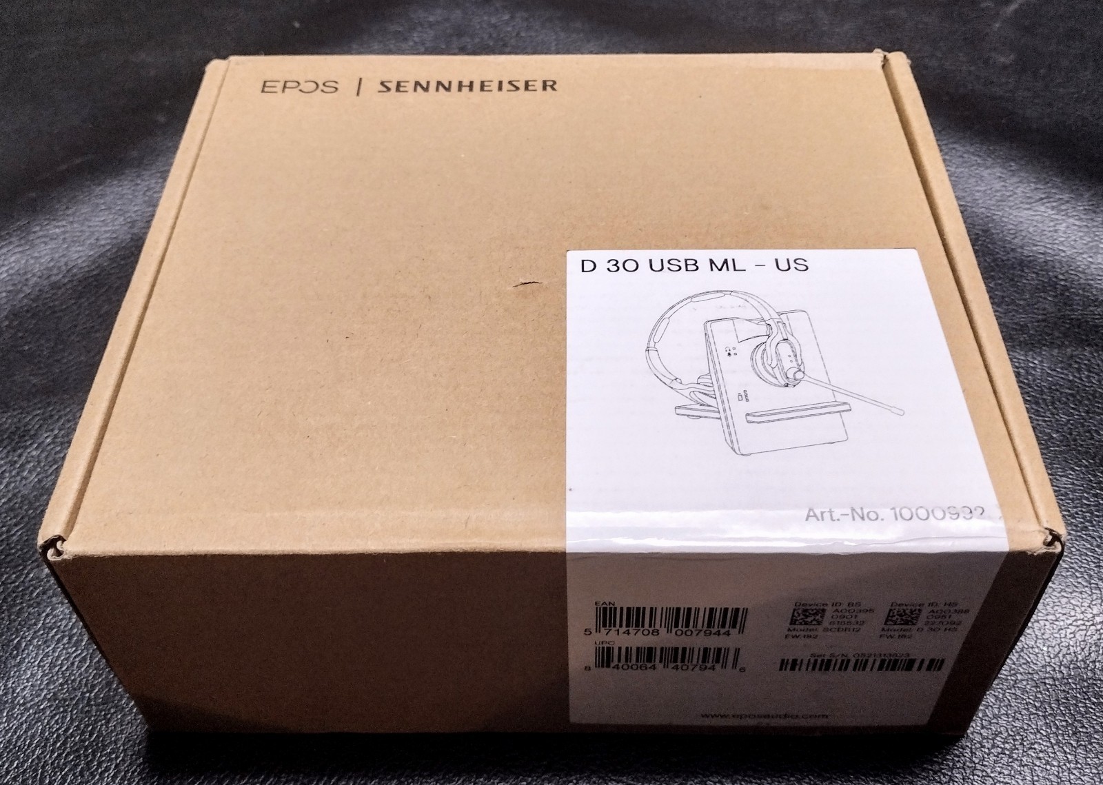 Brand New EPOS IMPACT D 30 USB ML Wireless Headset Ultra-Noise-Cancelling