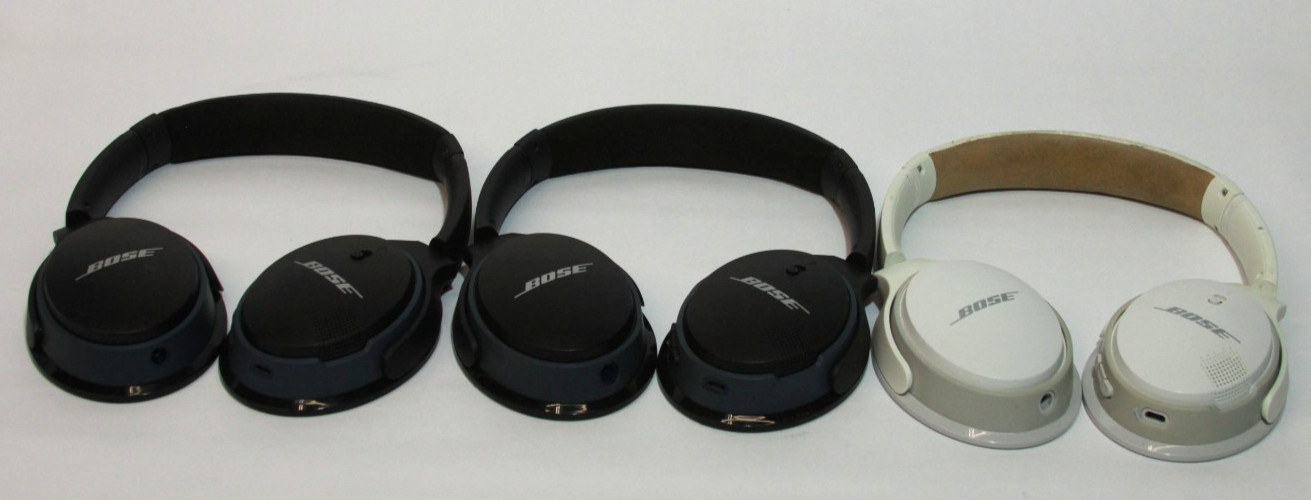 Bose SoundLink Around-Ear II Headset Lot of 3 Black/Blue White Over-Ear BA2 READ