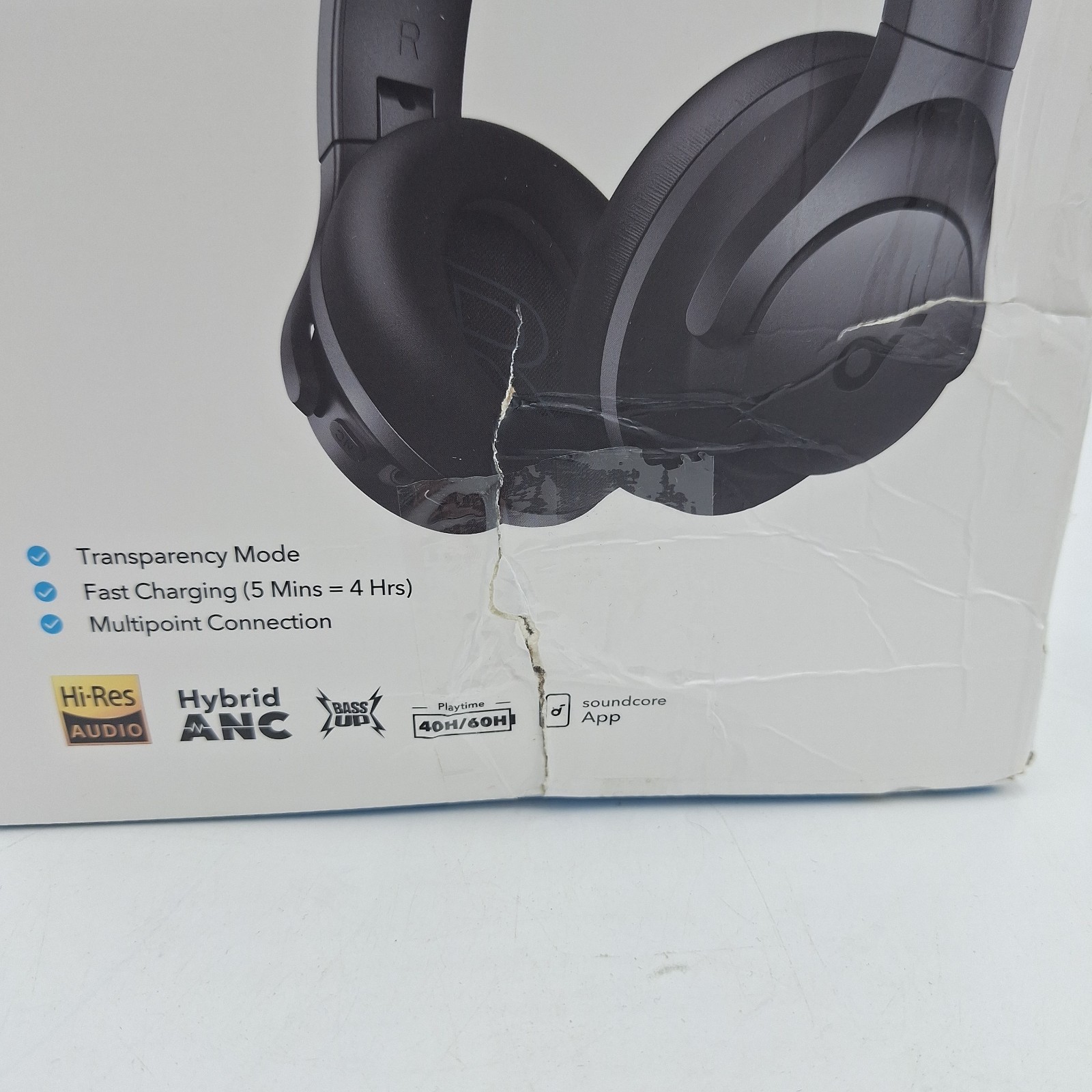 Soundcore Q20i Noise Canceling Anker Headphones New Box Damage