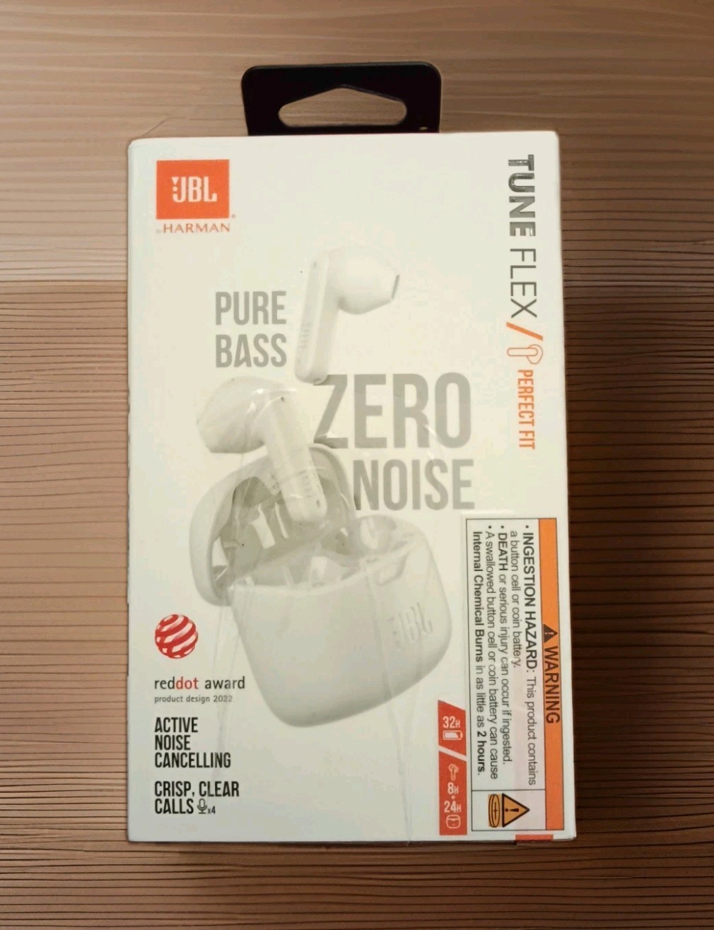JBL Tune Flex True Wireless Bluetooth In-Ear Headphones – White