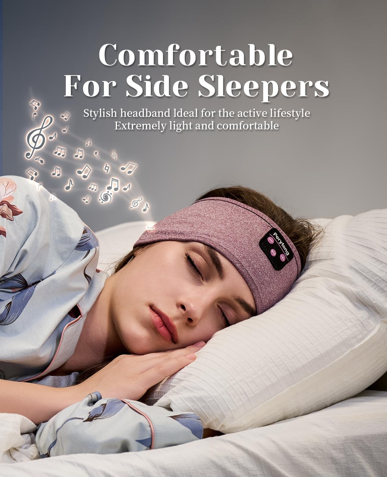 Sleep Headphones Bluetooth 5.4 Headband, Sleeping Headphones for Side Sleeper…