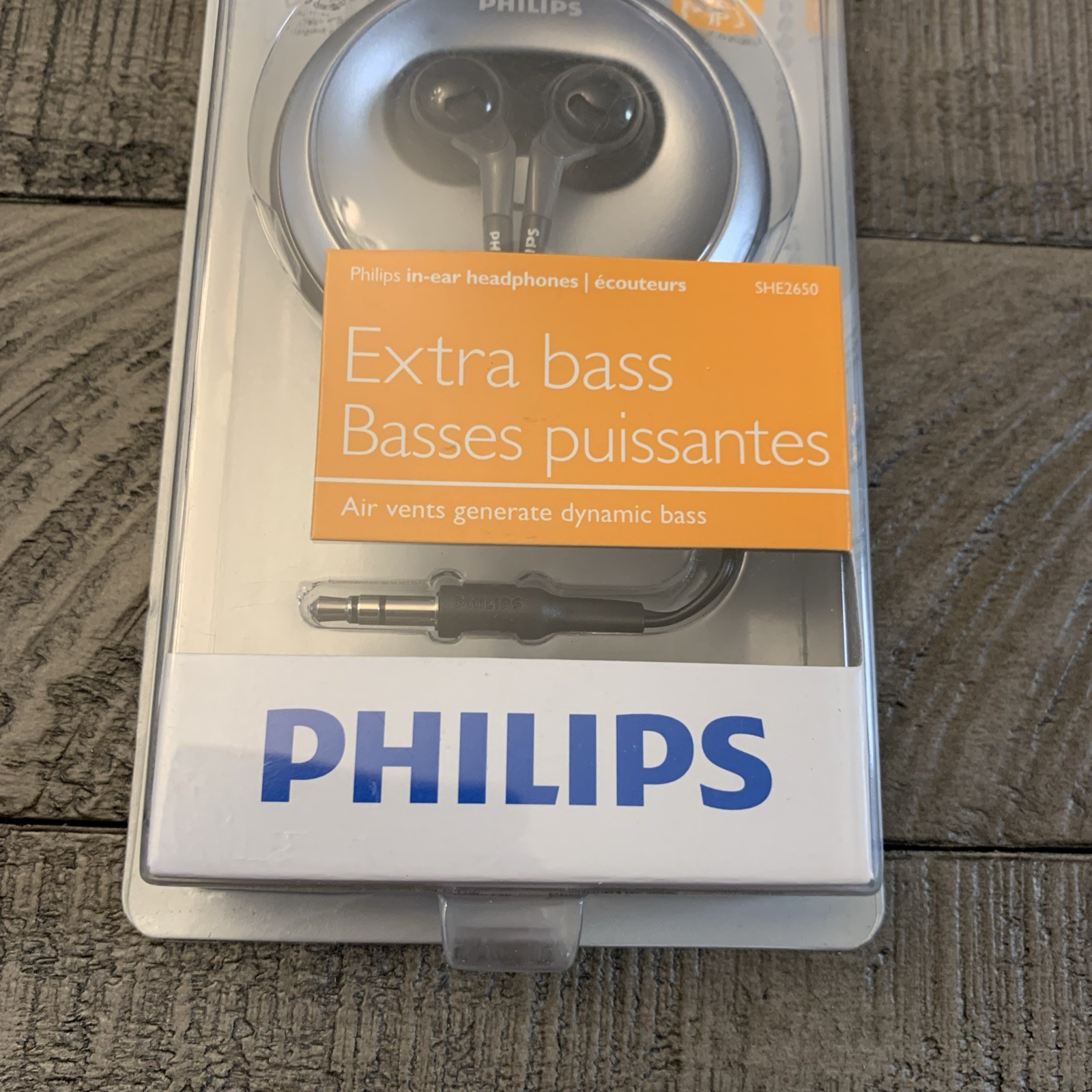 Philips in-Ear Headphones Extra Bass SHE2650/28 New