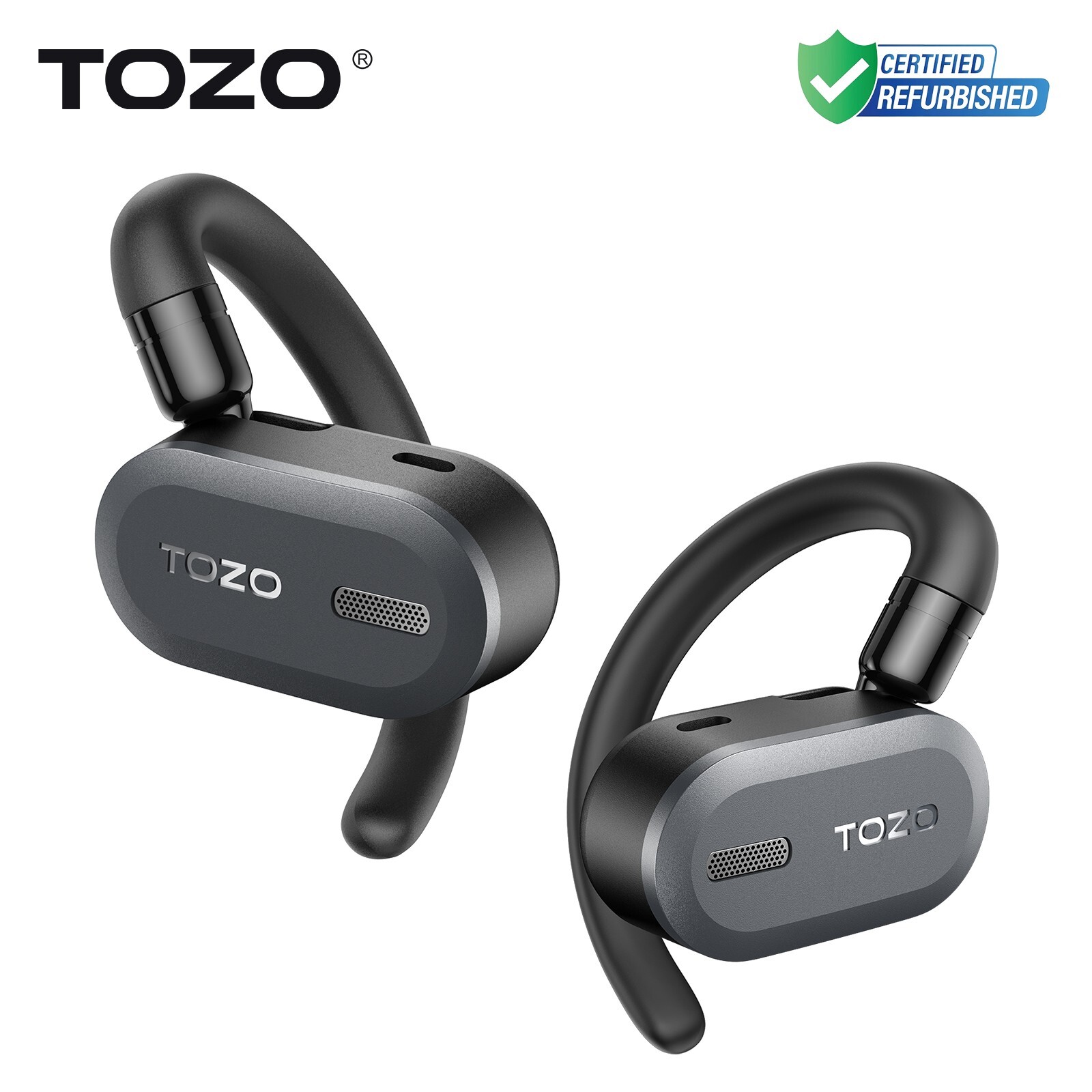 TOZO OpenBuds True Open Ear Wireless Headphones Lightweight Comfort, (Renew)