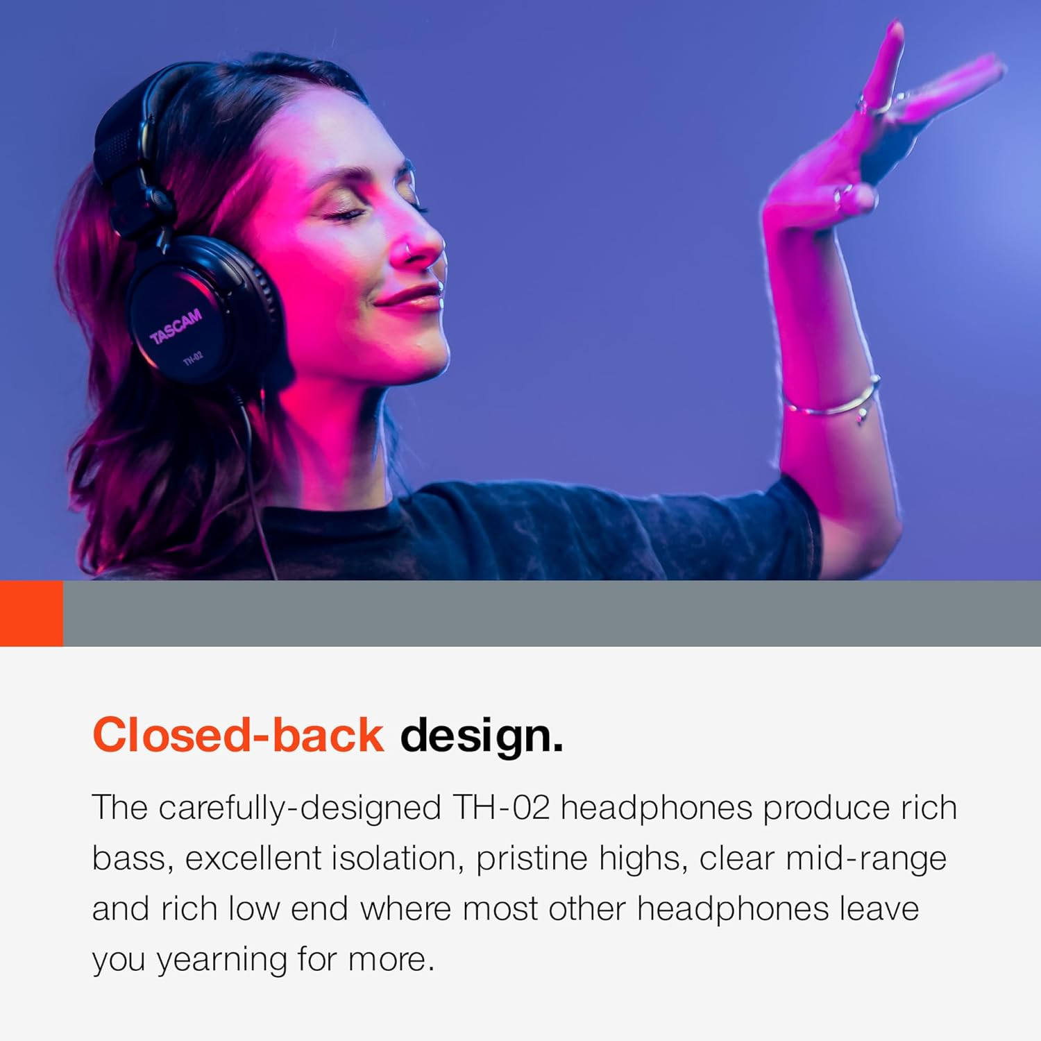 TH-02 Professional Studio Monitor Headphones, Wired over Ear — for Recording Pod