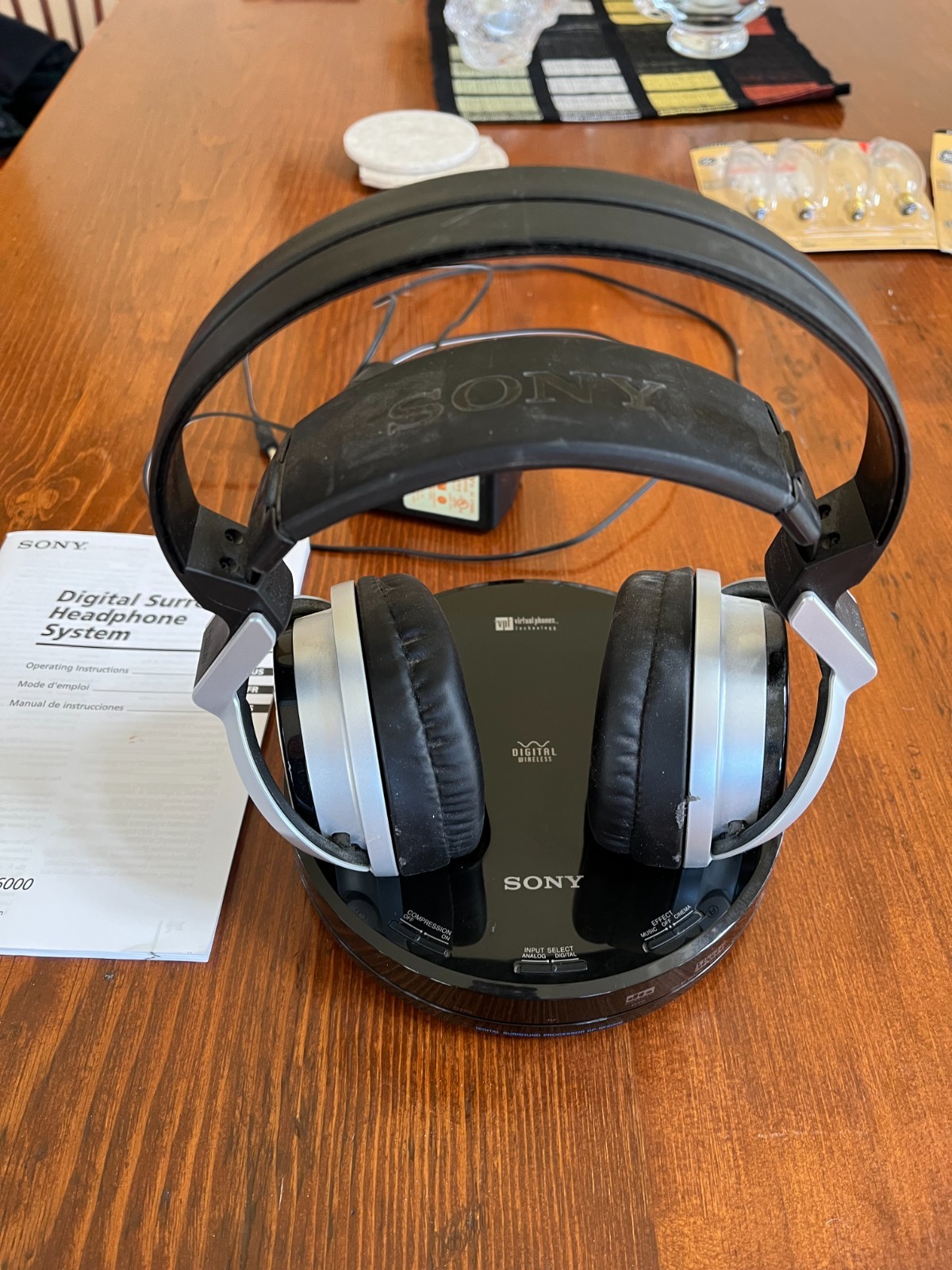 Sony MDR-DS6000 Digital Surround Headphone Digital Optical Dolby Surround Sound