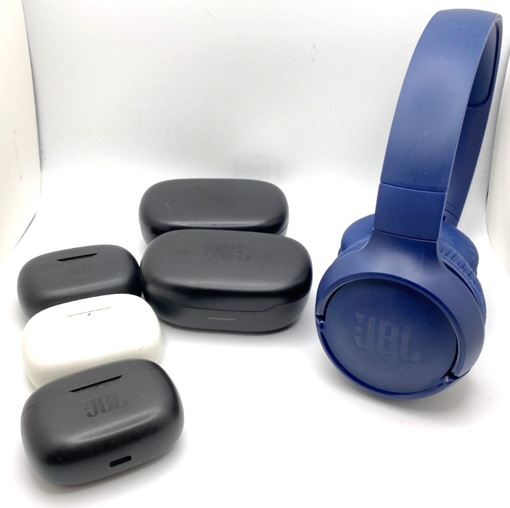 Lot of 6 JBL Bluetooth Wireless Earbuds & Headphone *see description* (C-4)