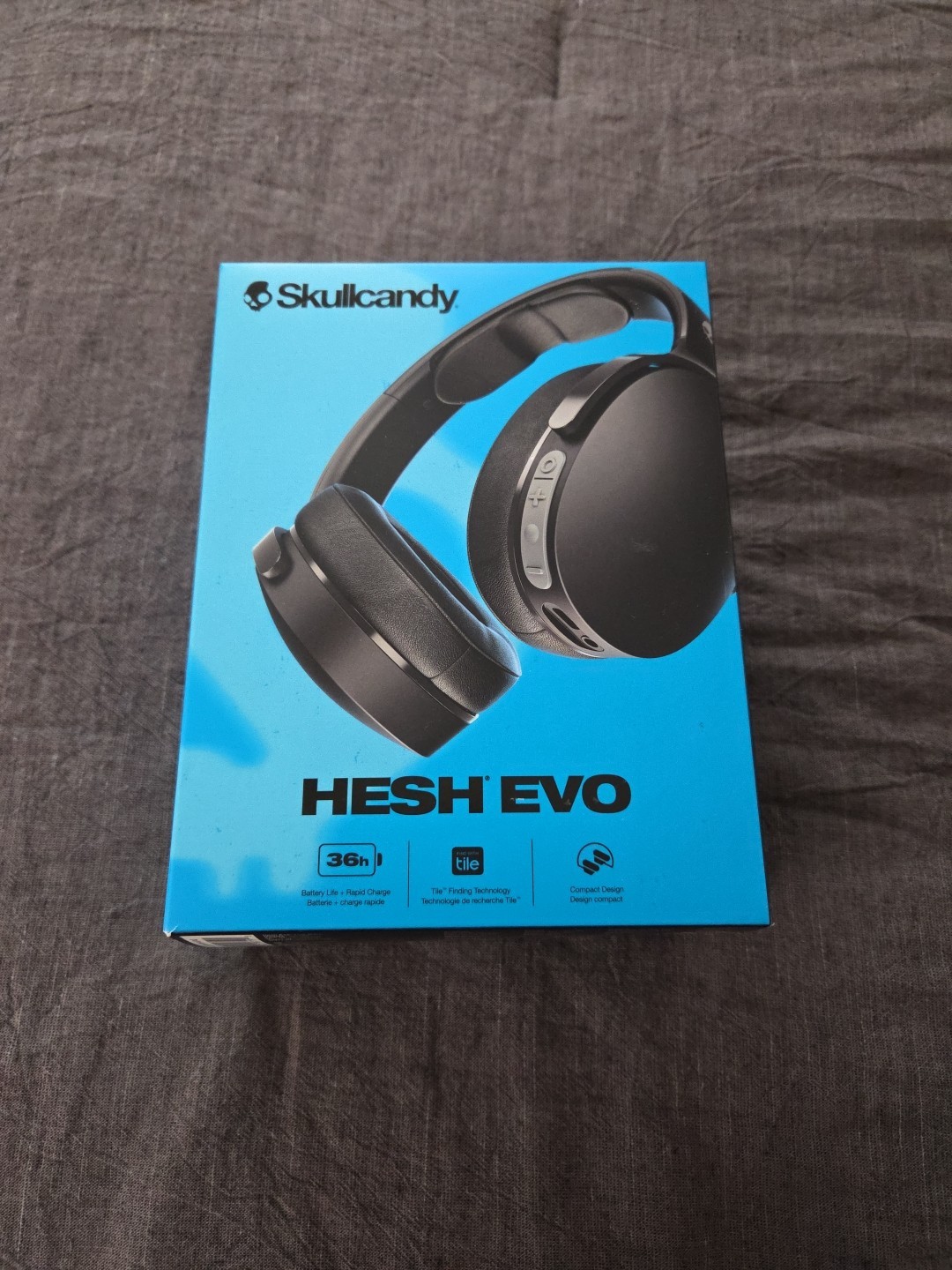 Skullcandy Hesh Evo S6HVW True Black Over-Ear Wireless Bluetooth Headphones