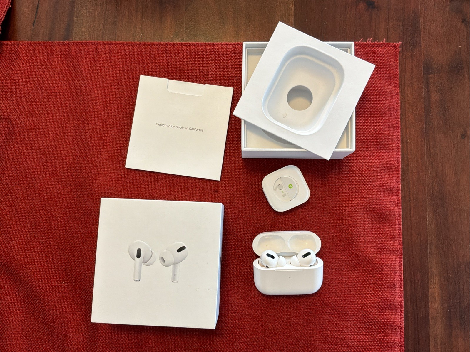 Apple AirPods Pro 1st Gen Wireless Earbuds with Box And Charging Case FOR PARTS