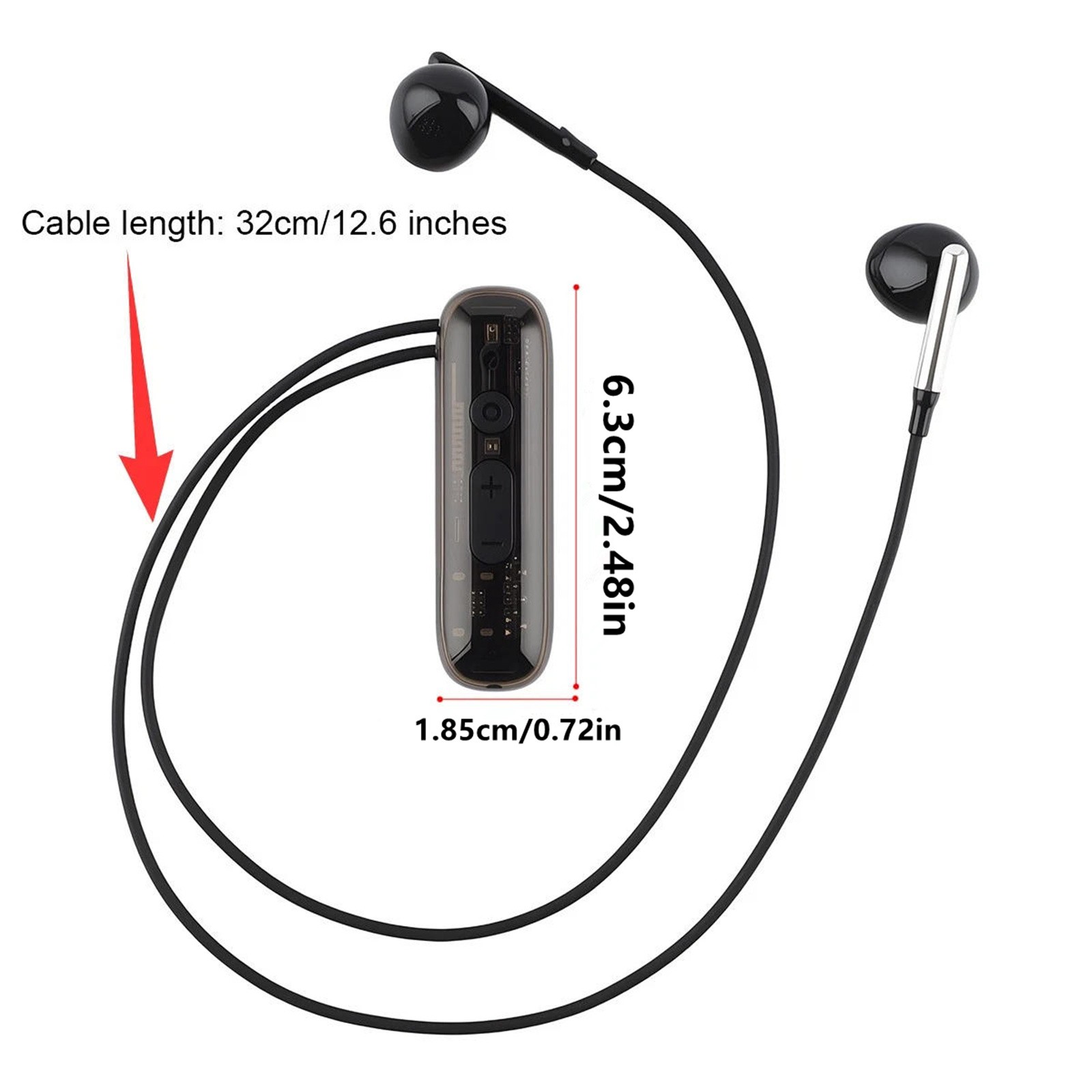 48dB Rechargeable Voice Amplifier Bluetooth 5.4 8 Volume 20H Clip For Seniors