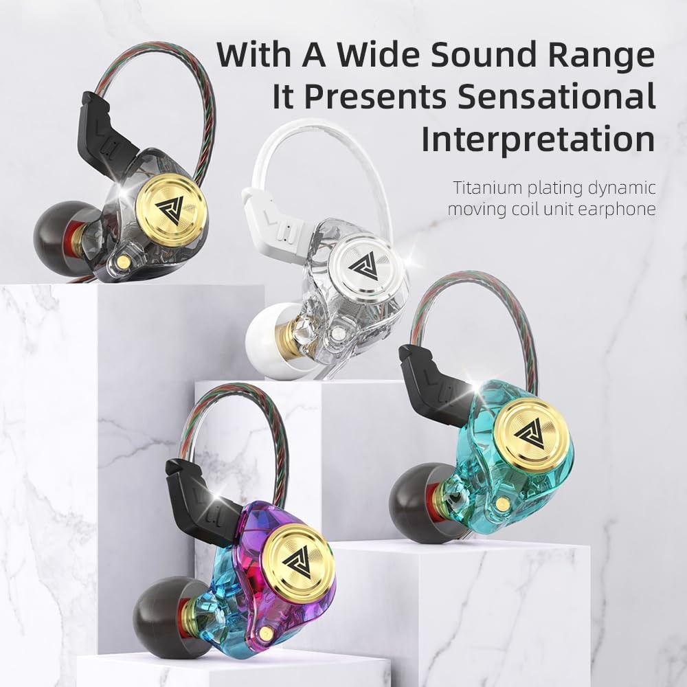 CNWUJASS AK3FILE Wired Earbuds, 3.5mm Sports in-Ear Headphones, Gaming Headse…
