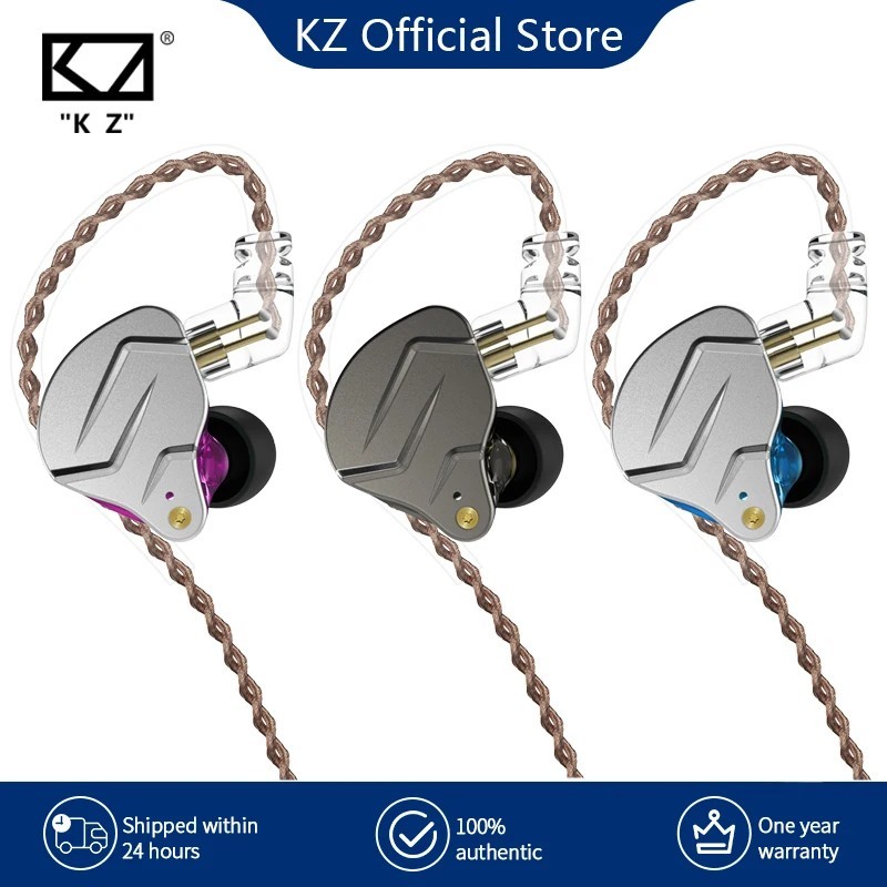 New KZ ZS10 PRO 10 Hybrid Technology Headphones Hifi Noise Cancelling Earphones
