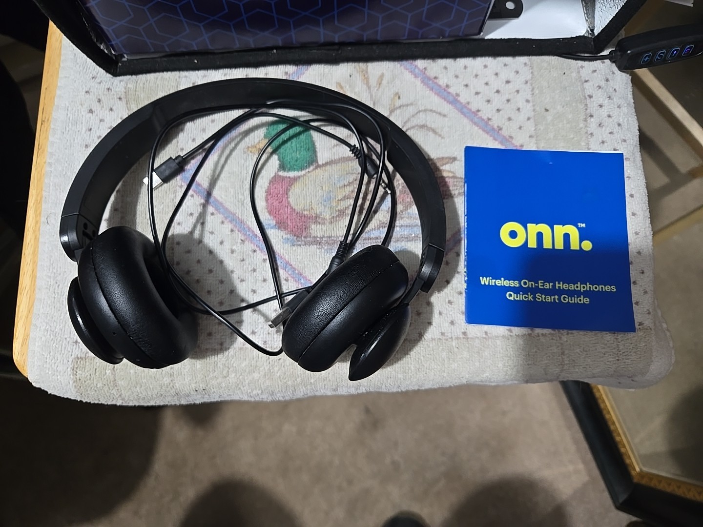 ONN Wireless On-Ear Head Phones Used With Booklet No Box