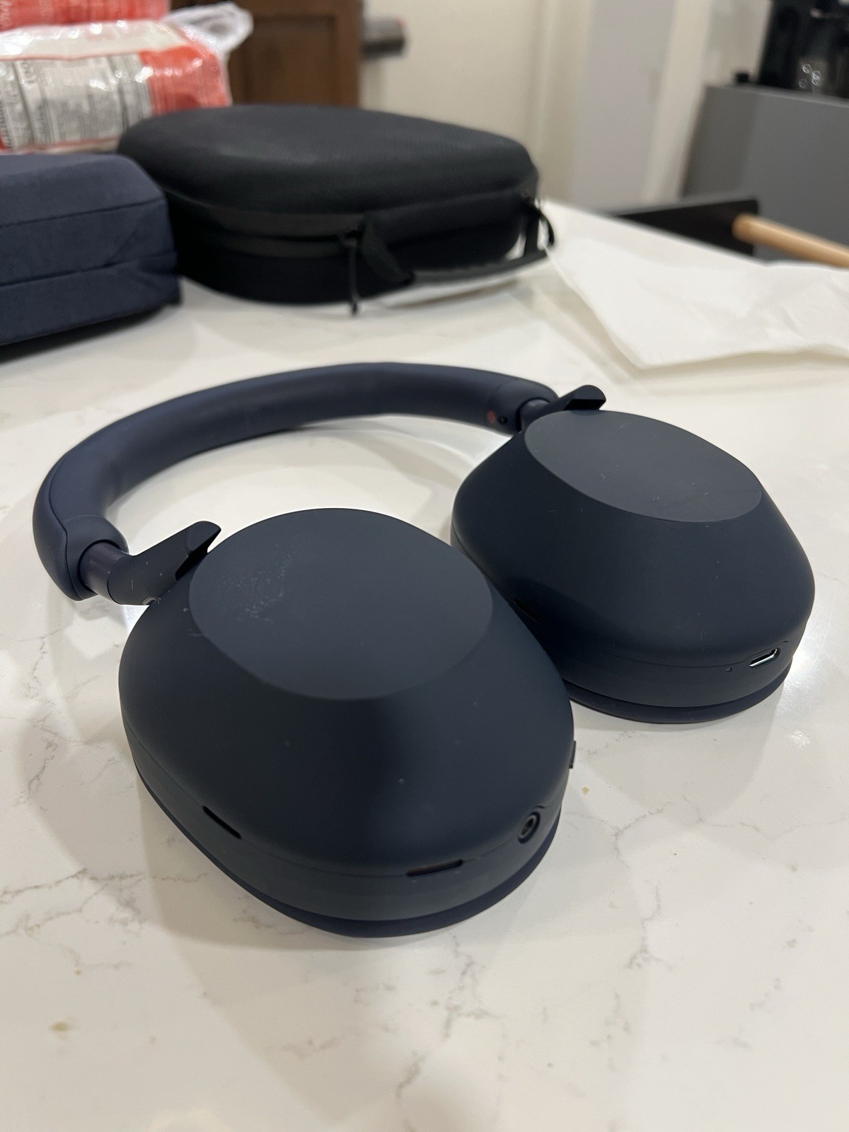 Sony WH-1000XM5 Blue Wireless ANC Over-Ear Headphones Bluetooth USB-C 3.5mm