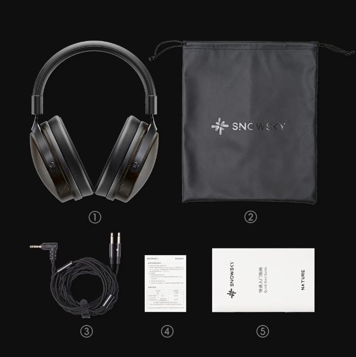FiiO SNOWSKY NATURE Wired Over-Ear Headphones HiFi With Replaceable 3.5mm Cable