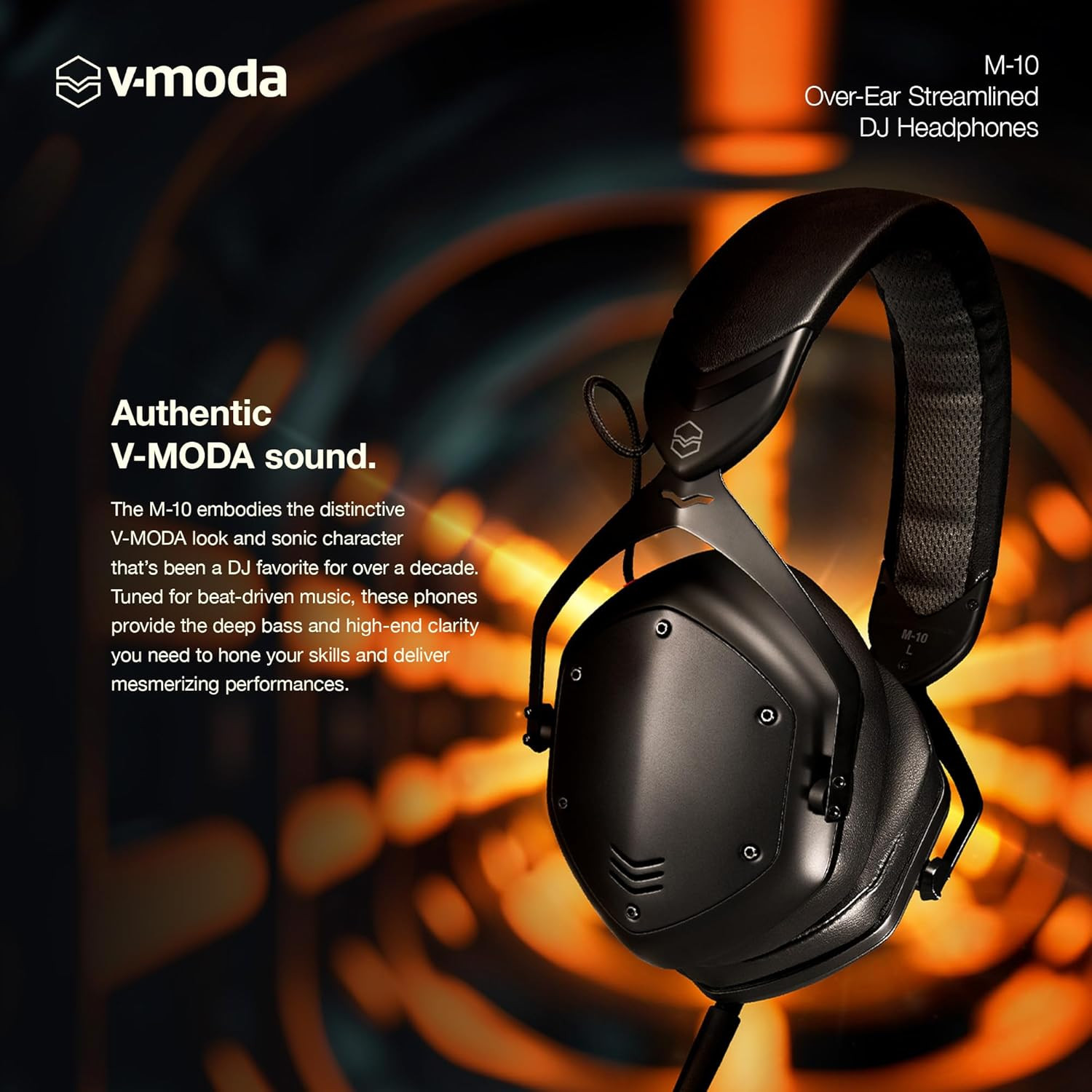M-10 | Streamlined Over-Ear DJ Headphones | Tuned for Djs & Beat-Driven Music |