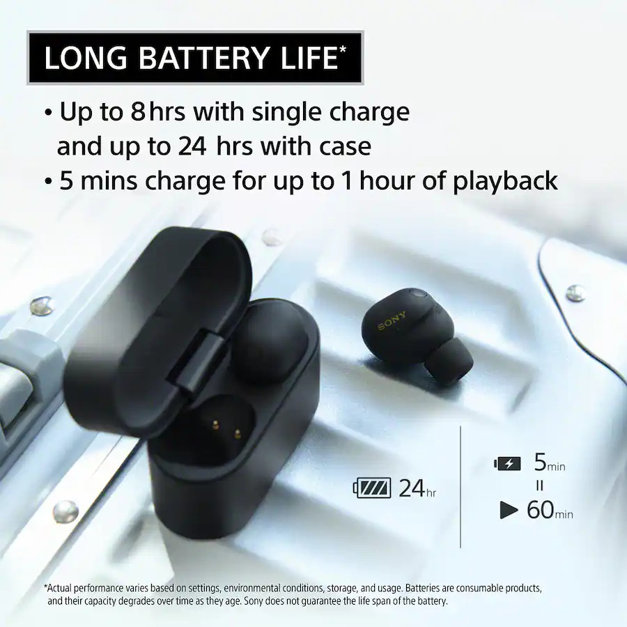 Sony WF-1000XM6 Best Truly Wireless Noise Cancelling Earbuds- SILVER