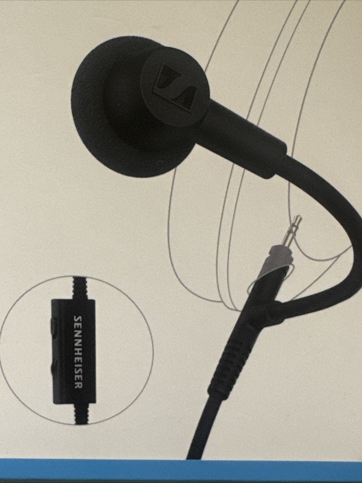 Sennheiser HD 500 BAM Boom Microphone 3.5mm Mute Volume Gaming