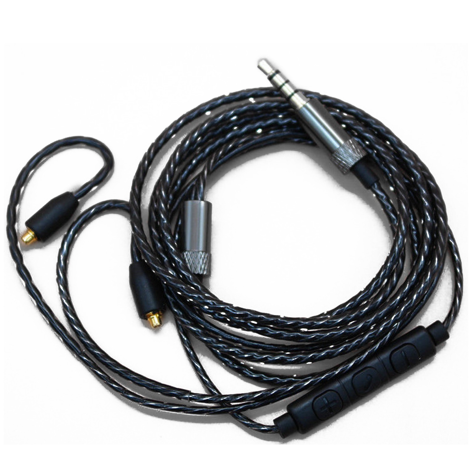 Volume Control MMCX Audio Cable Cord For Shure se215/se425/se535 ue900 W/Mic
