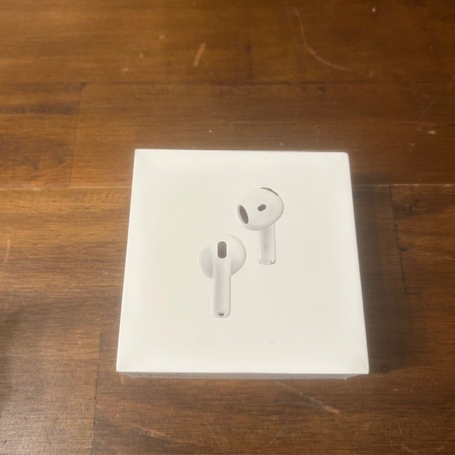 Empty Box Only – Apple AirPods 4 with Noise Cancellation & Manual A3055 A3056 A3
