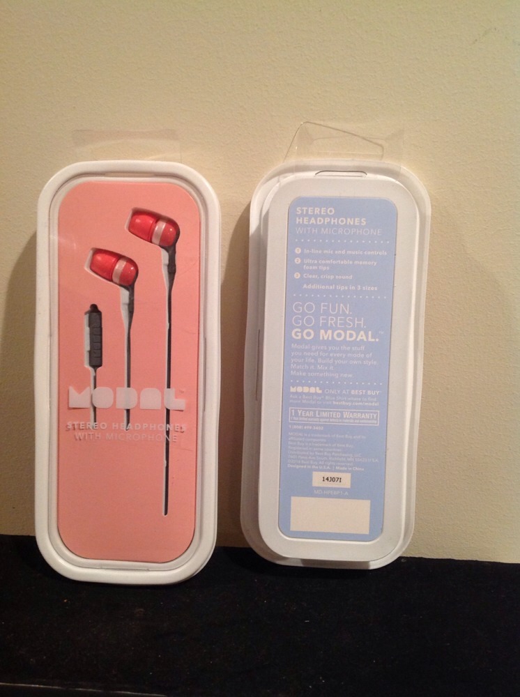 Modal MD-HPEBP1-B Stereo Headphones with Microphone – Gray/Black PACK OF TWO