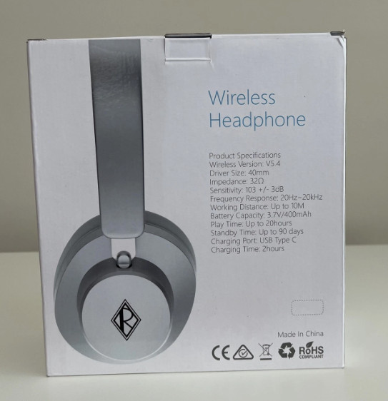 Ralph Lauren Unisex Wireless Headphones Gray/Silver – Brand new
