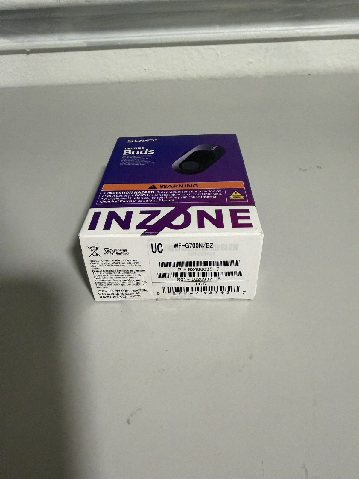 ?Factory Sealed! Sony INZONE Truly Wireless Noise Cancelling Earbuds (Black)