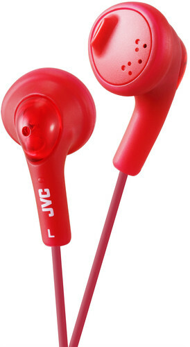 JVC HA-F160-R-K Gumy Earbud Headphones (Raspberry Red) [New Headphone] Red, Ea