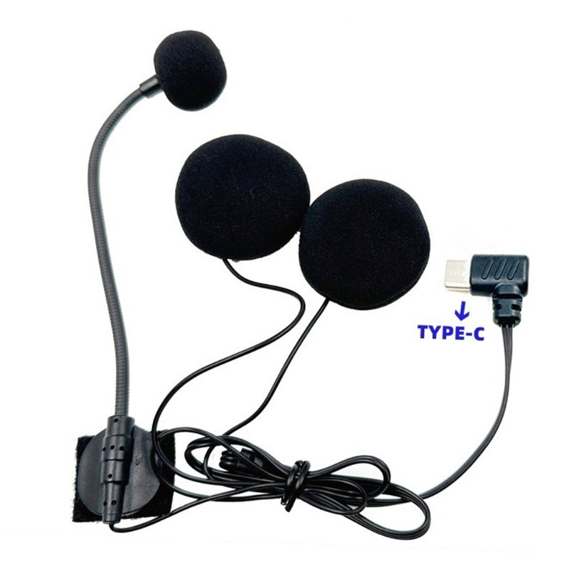 Omnidirectional Half Hooded Helmets Mic with Boom for Motorcycle 32Ω Speaker