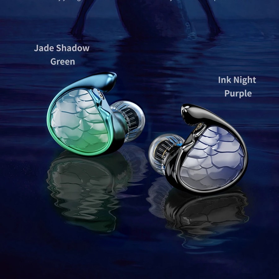 TRN Mermaid earphones 1BA+1DD+2Planar Hybrid driver Headset In-Ear Monitor