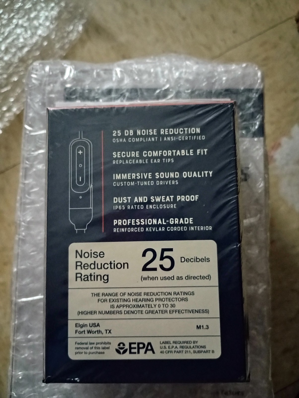 Elgin Discord Bluetooth Earplug Earbuds, OSHA Compliant Ø8mm 14 hours battery LF