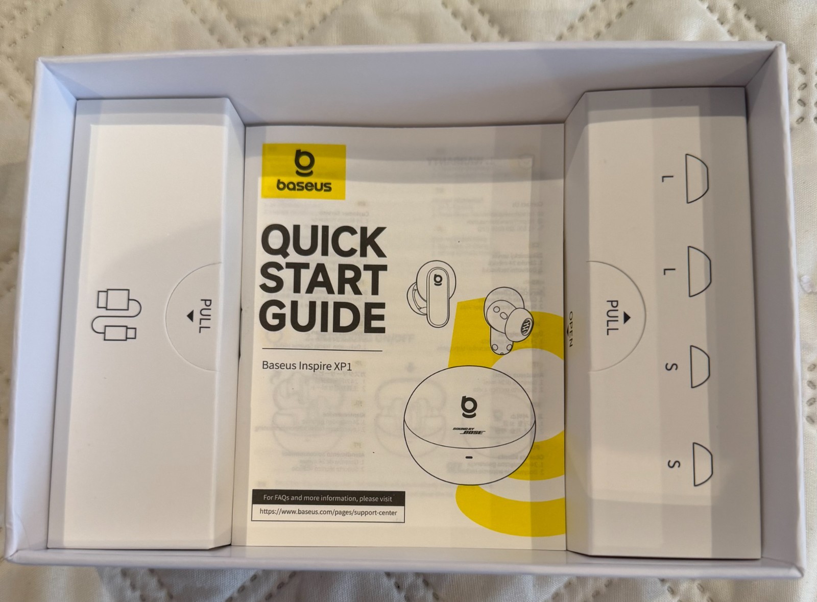 Baseus & Bose Inspire XP1, ANC Active Noise-Cancelling Earbuds, 360 Dolby, 45H