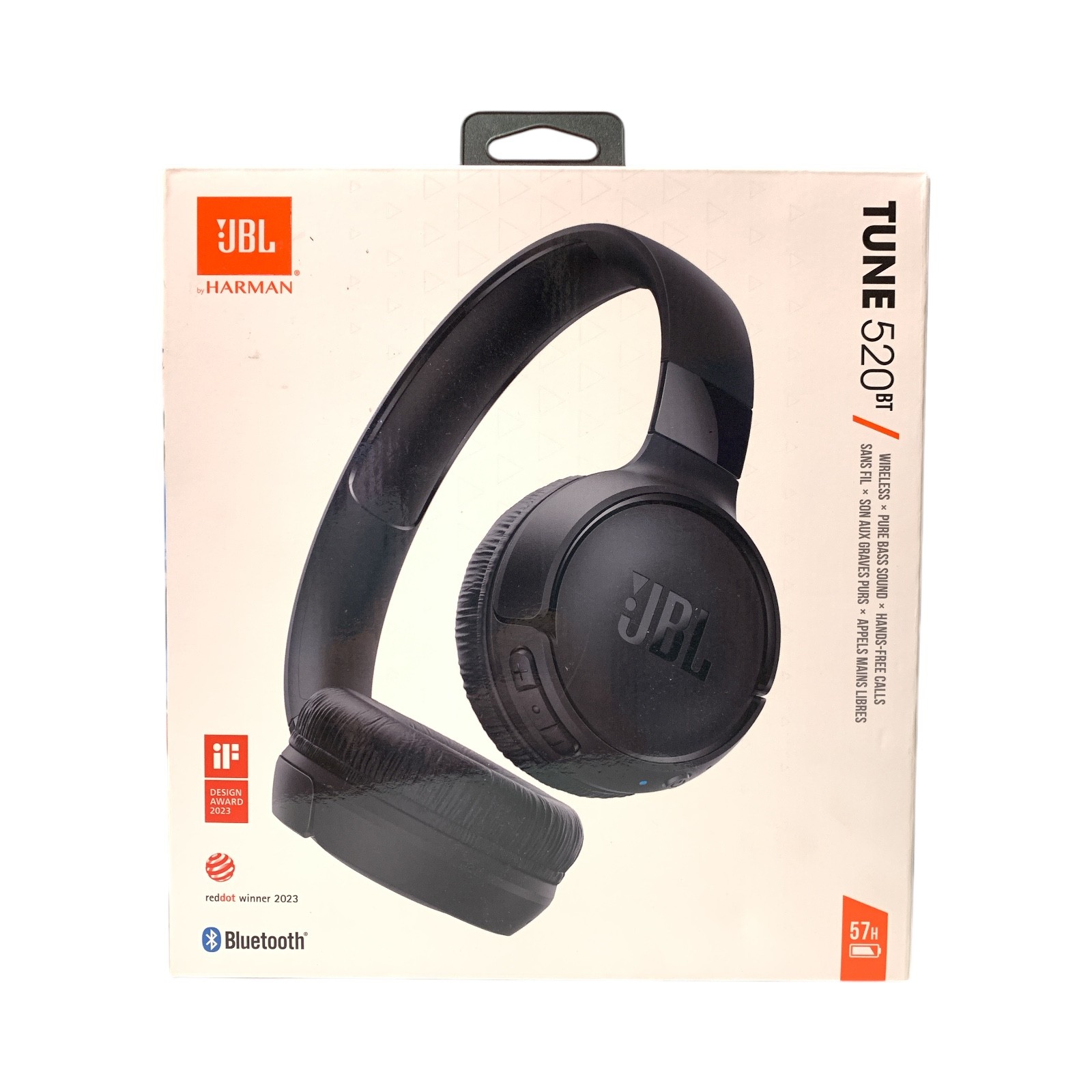 JBL Tune 520BT Bluetooth Wireless On-Ear Headphones – Black